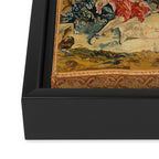 Antique 18th Century Italian Garden Tapestry Francois Boucher Framed Canvas Print Gallery Image 3