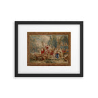 Antique 18th Century Mythological Bacchus God of Wine Tapestry Framed Art Print Gallery Image 5