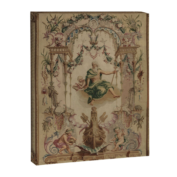 Antique 18th Century 'Neptune' French Tapestry Canvas Print Gallery Image 1