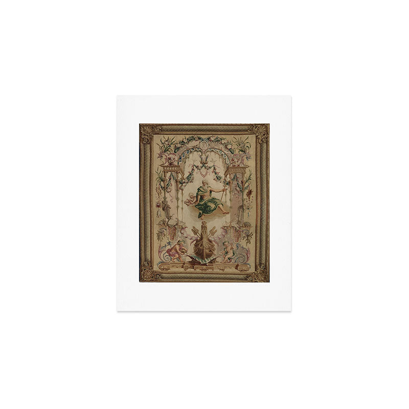 Antique 18th Century 'Neptune' French Tapestry Art Print Gallery Image 1