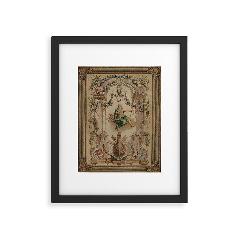 Antique 18th Century 'Neptune' French Tapestry Framed Art Print Gallery Image 5