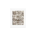Antique 18th Century Pastoral Dancing French Tapestry Art Print Gallery Image 1