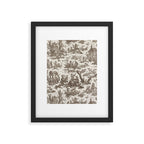 Antique 18th Century Pastoral Dancing French Tapestry Framed Art Print Gallery Image 5