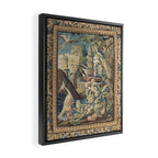 Antique 18th Century Peacock and Phoenix French Aubusson Tapestry Framed Canvas Print Gallery Image 2