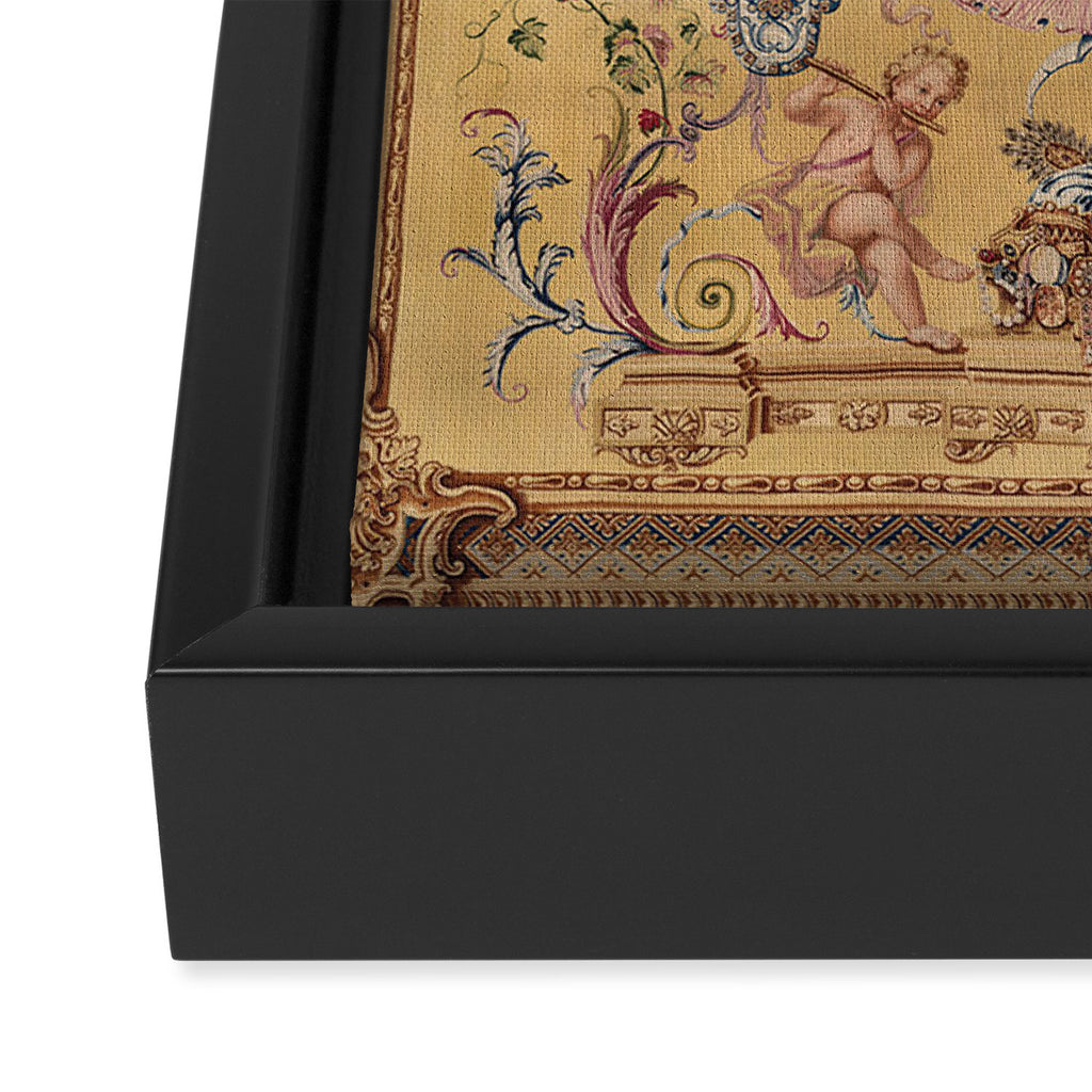 Antique 18th Century 'Portal of the Gods' French Gobelin Tapestry Framed Canvas Print Gallery Image 3