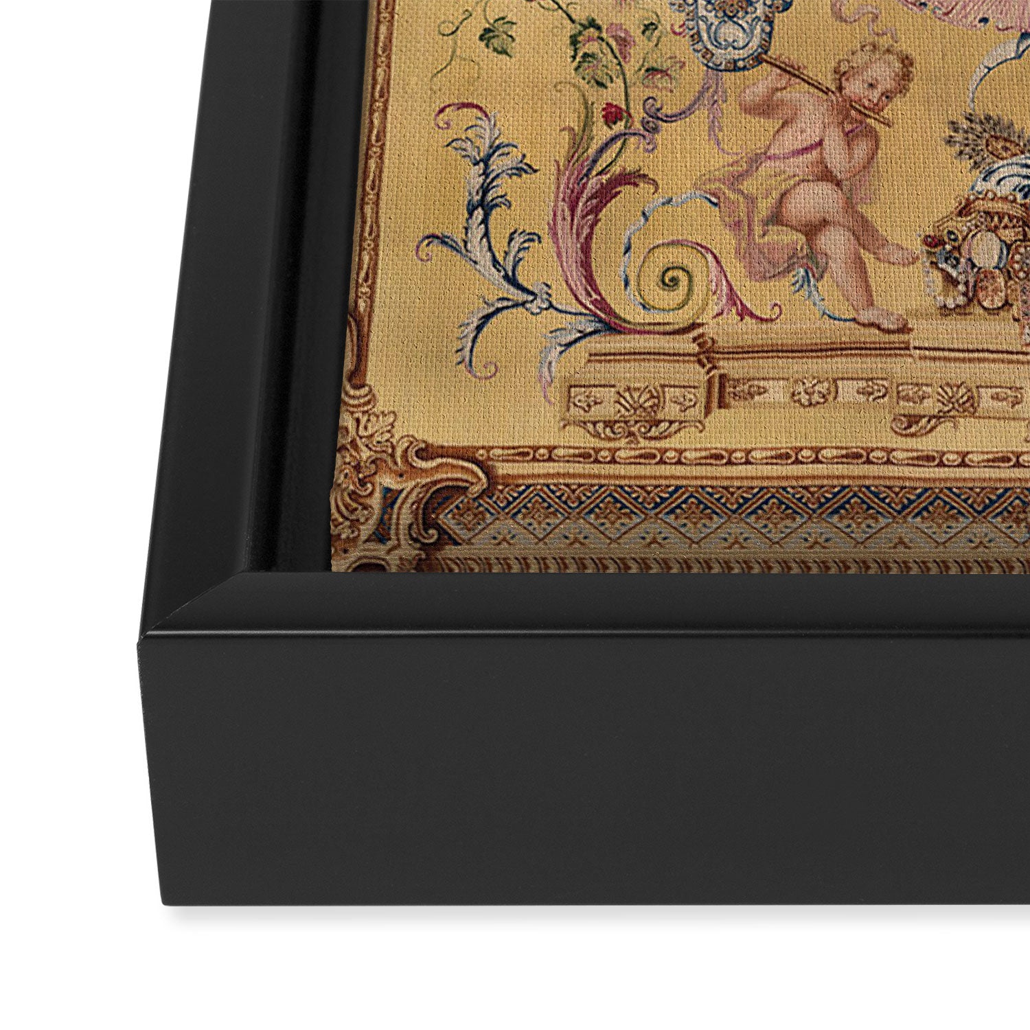 Antique 18th Century 'Portal of the Gods' French Gobelin Tapestry Framed Canvas Print Gallery Image 3