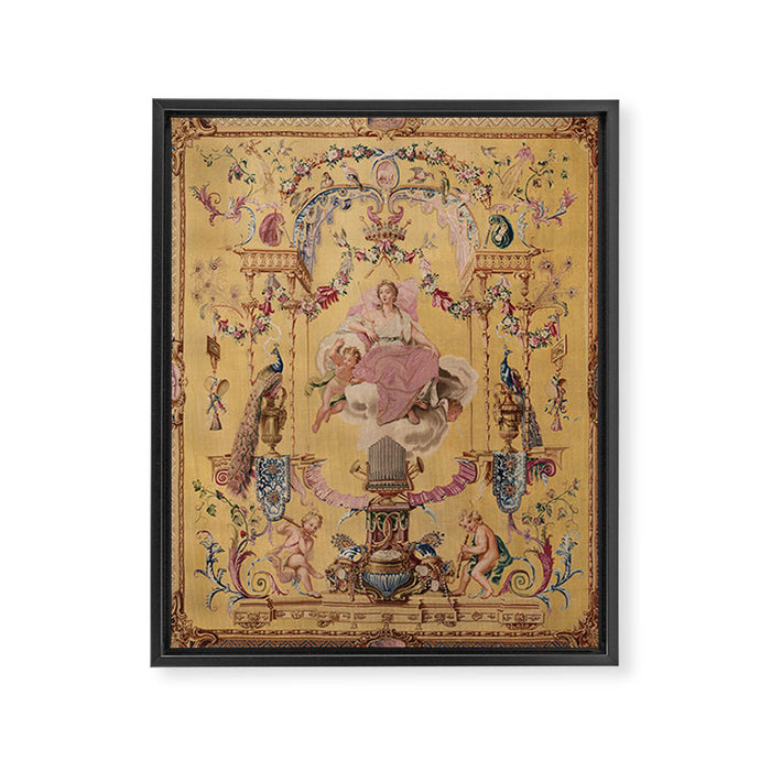 Antique 18th Century 'Portal of the Gods' French Gobelin Tapestry Framed Canvas Print Gallery Image 1