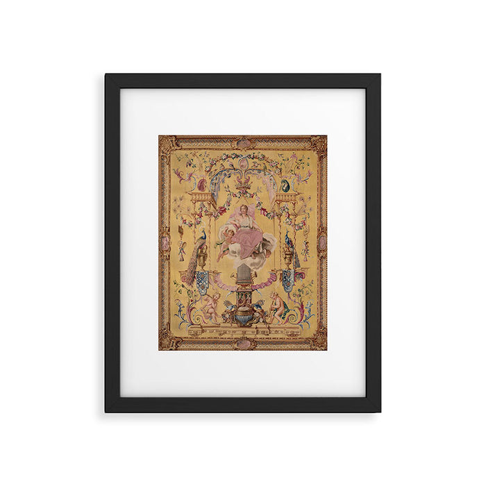 Antique 18th Century 'Portal of the Gods' French Gobelin Tapestry Framed Art Print Gallery Image 1