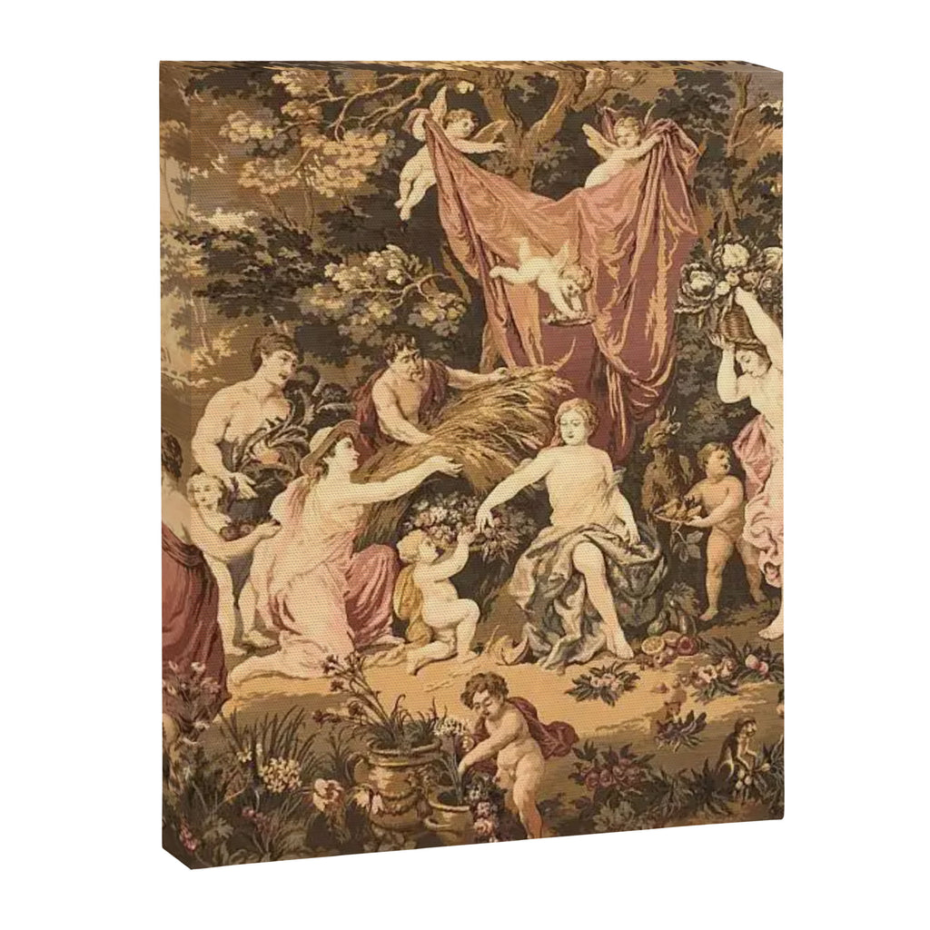 Antique 18th Century Romantic Goddess Aphrodite Parisian Tapestry Canvas Print Gallery Image 6