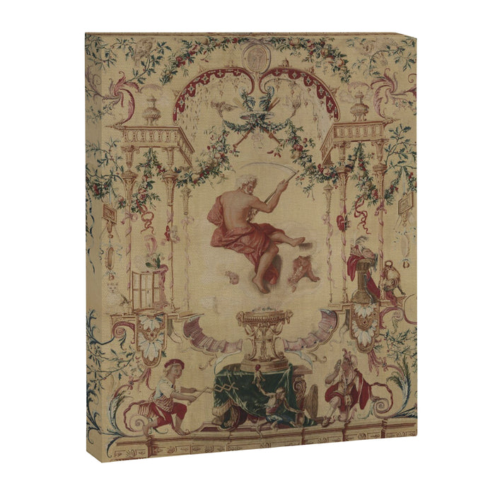 Antique 18th Century 'Saturn' French Tapestry Canvas Print Gallery Image 1