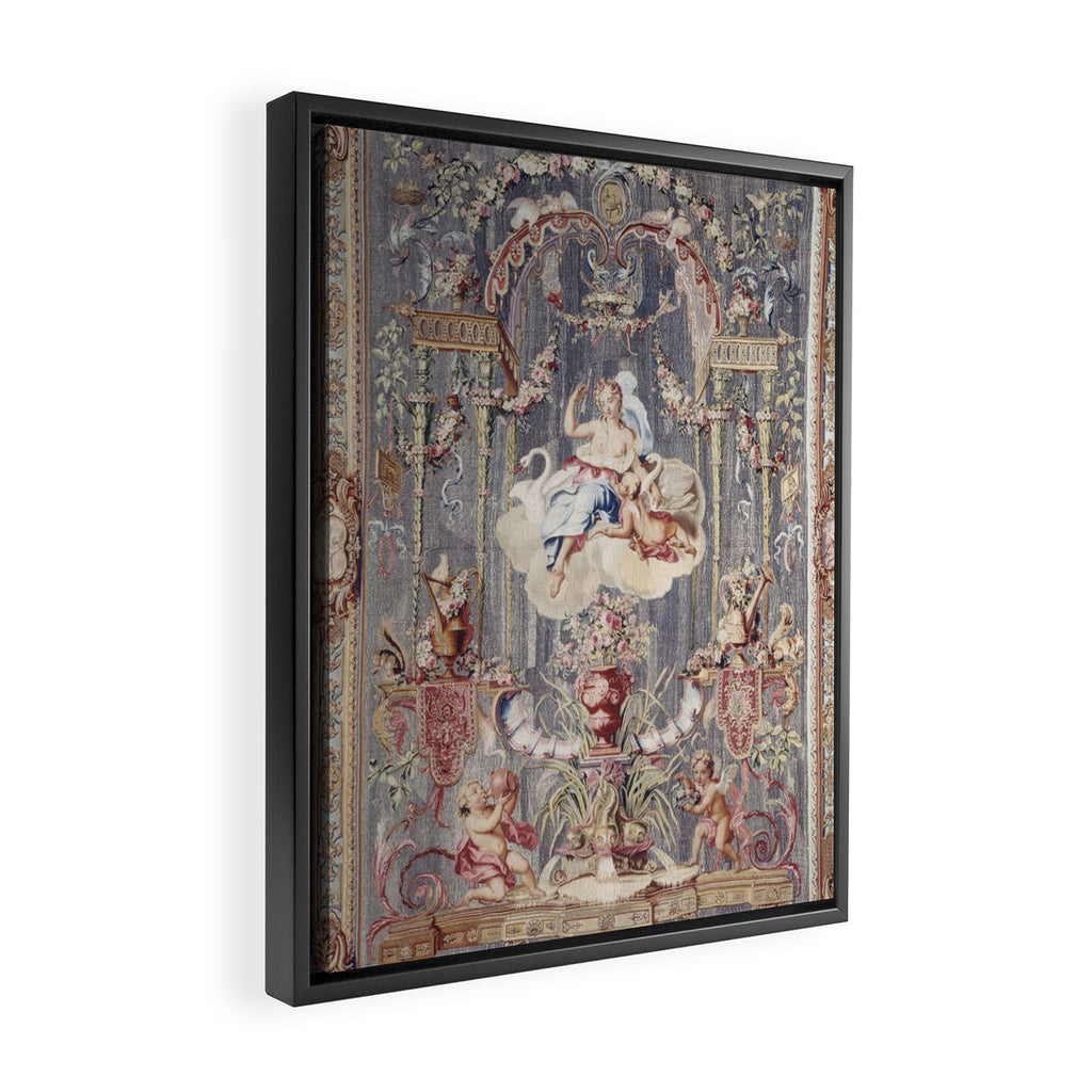 Antique 18th Century 'Venus' French Gobelins Tapestry Framed Canvas Print Gallery Image 2