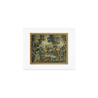 Antique 18th Century Verdure French Aubusson Tapestry Art Print Gallery Image 1