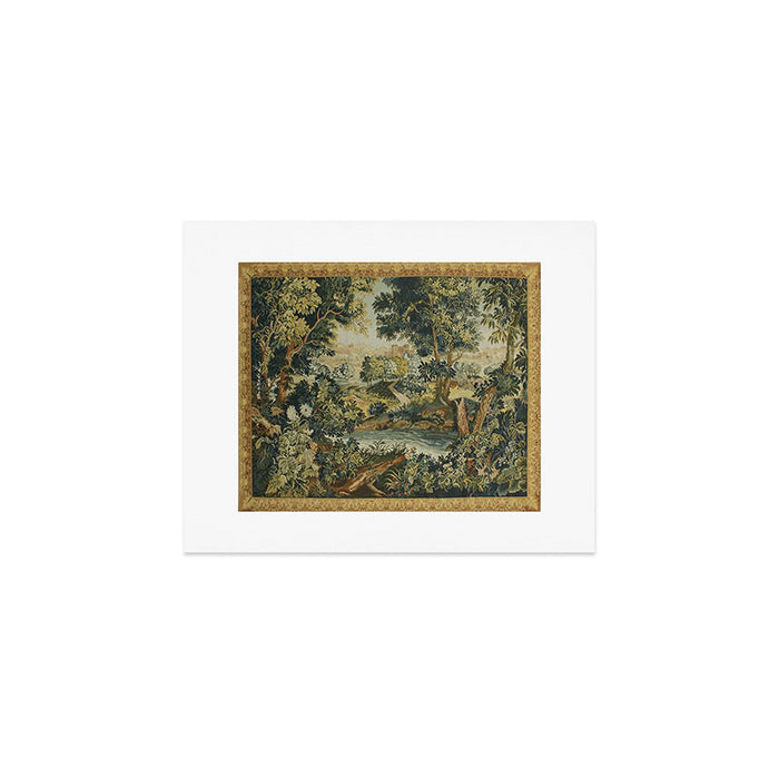 Antique 18th Century Verdure French Aubusson Tapestry Art Print Gallery Image 1