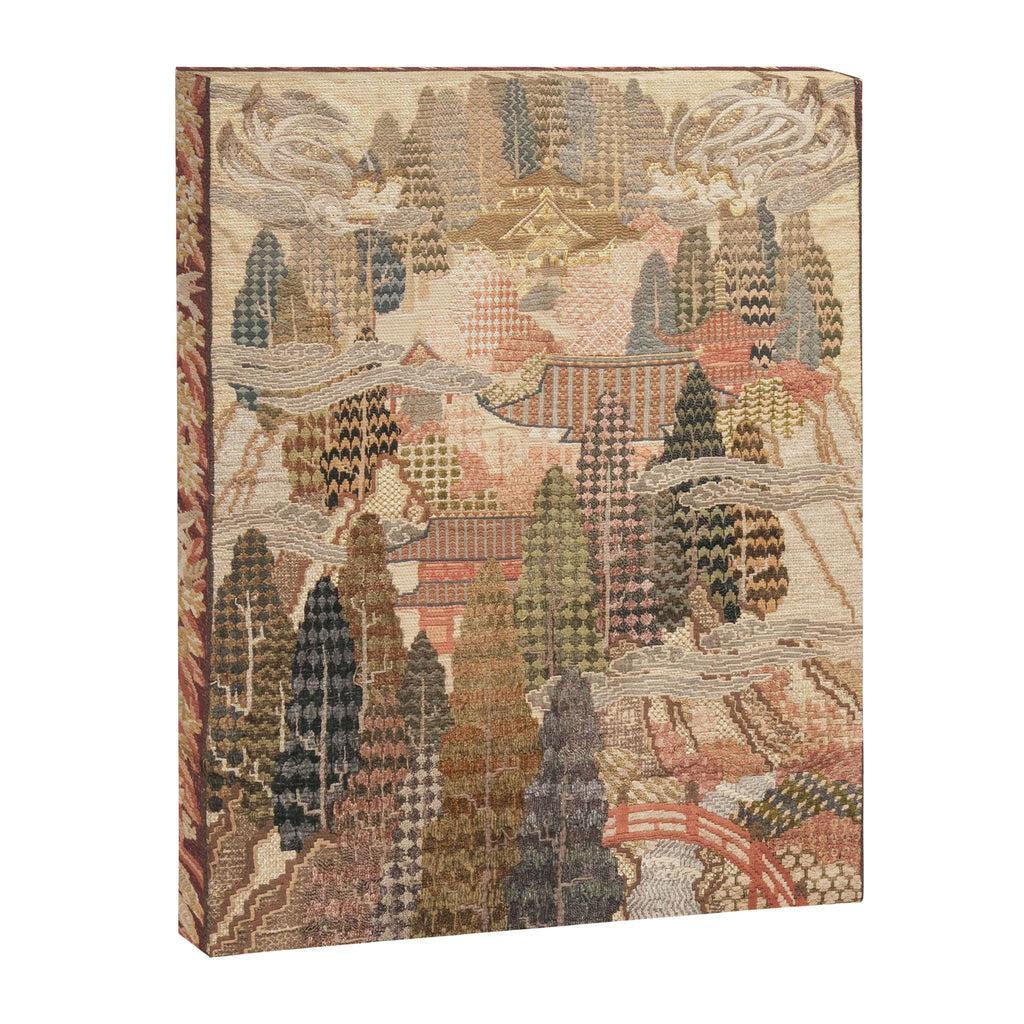 Antique 1920's Chinese Art Deco Abstract Landscape Tapestry Canvas Print Gallery Image 6