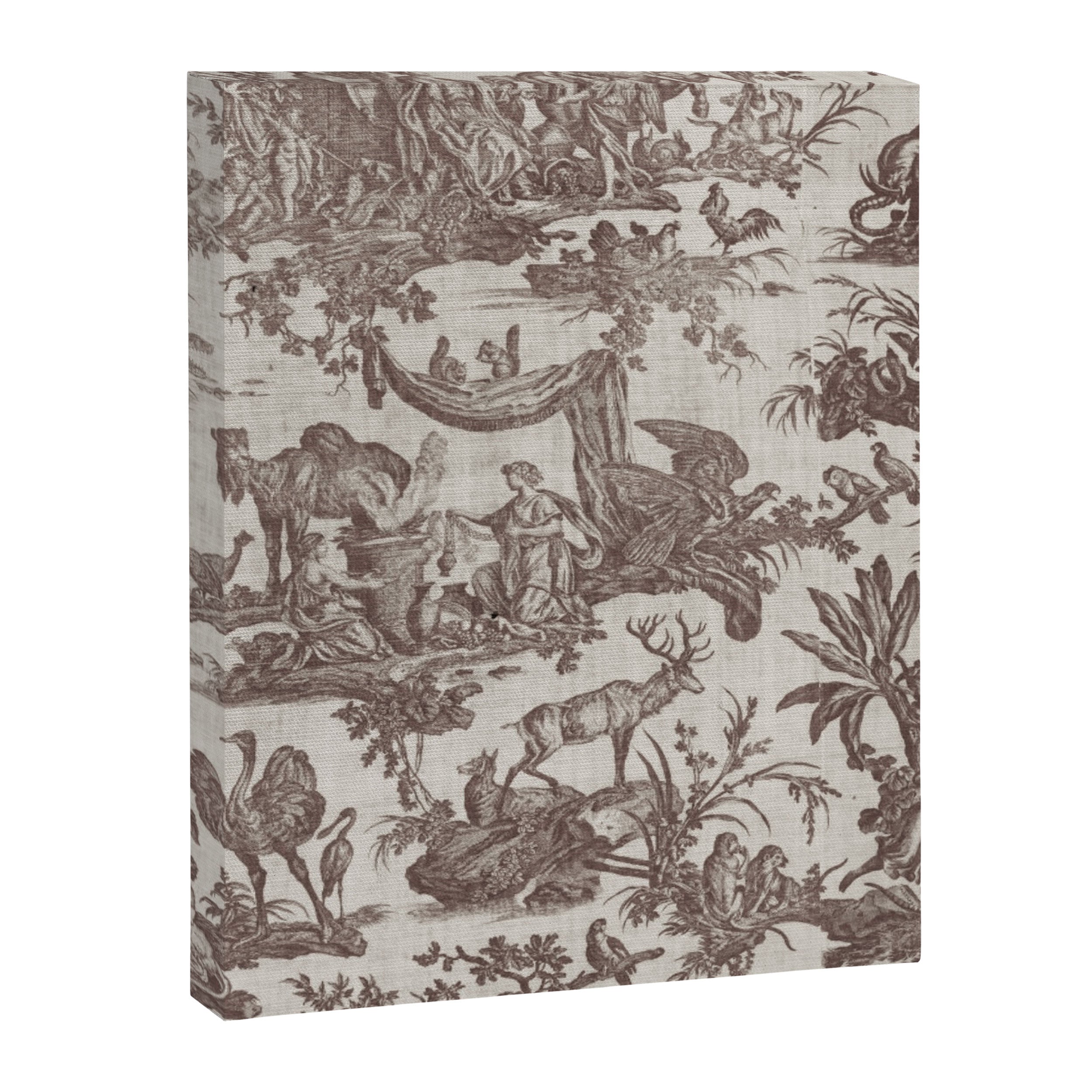 Antique 19th Century Exotic Animals French Tapestry Canvas Print Gallery Image 8