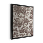 Antique 19th Century Exotic Animals French Tapestry Framed Canvas Print Gallery Image 2