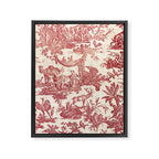 Antique 19th Century Exotic Animals French Tapestry Framed Canvas Print Gallery Image 8