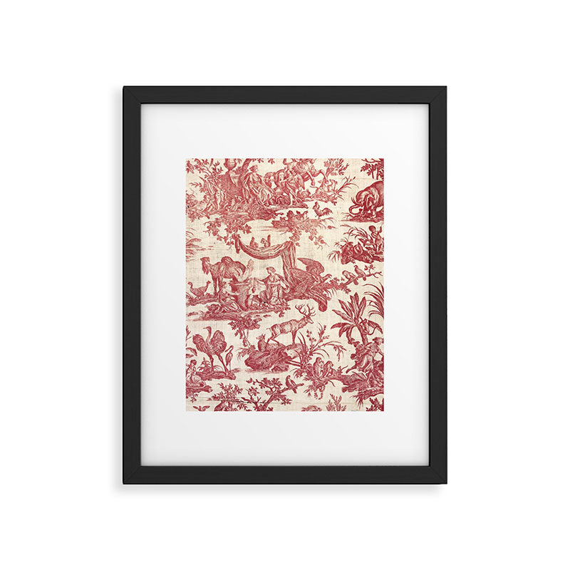 Antique 19th Century Exotic Animals French Tapestry Framed Art Print Gallery Image 6