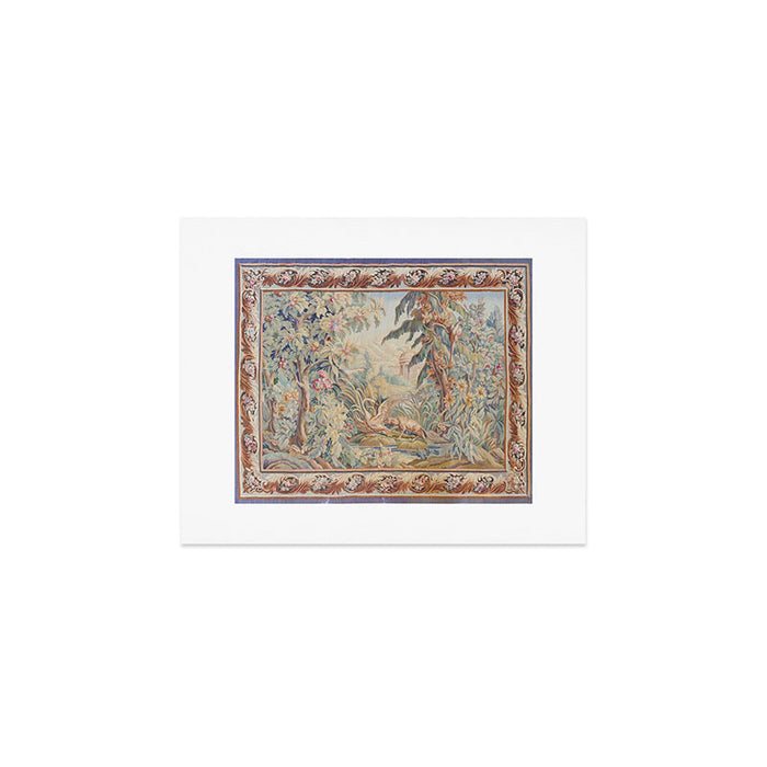 Antique 19th Century French Aubusson Landscape Tapestry with Swan Art Print Gallery Image 1