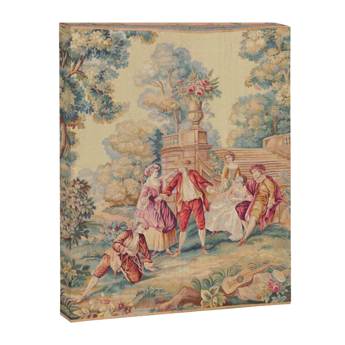 Antique 19th Century French Aubusson Tapestry Canvas Print Gallery Image 1