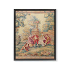 Antique 19th Century French Aubusson Tapestry Framed Canvas Print Gallery Image 6