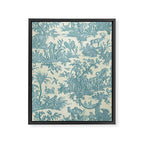 Antique 19th Century French Chateau Toile de Jouy Framed Canvas Print Gallery Image 6