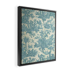 Antique 19th Century French Chateau Toile de Jouy Framed Canvas Print Gallery Image 2