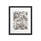 Antique 19th Century French Toile de Jouy Framed Art Print Gallery Image 6