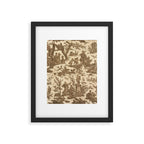 Antique 19th Century French Toile de Jouy Framed Art Print Gallery Image 6