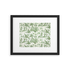 Antique 19th Century 'Paul et Virginie' Lovers Toile de Jouy Framed Art Print Gallery Image 4