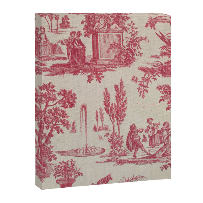 Antique 19th Century Romantic Pastoral French Toile de Jouy Canvas Print Gallery Image 1