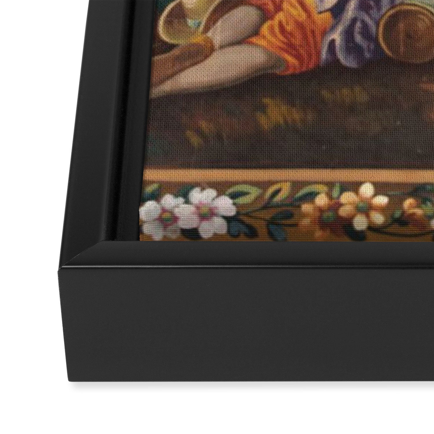 Antique 19th Century Romantic Lovers French Aubusson Tapestry Framed Canvas Print Gallery Image 3