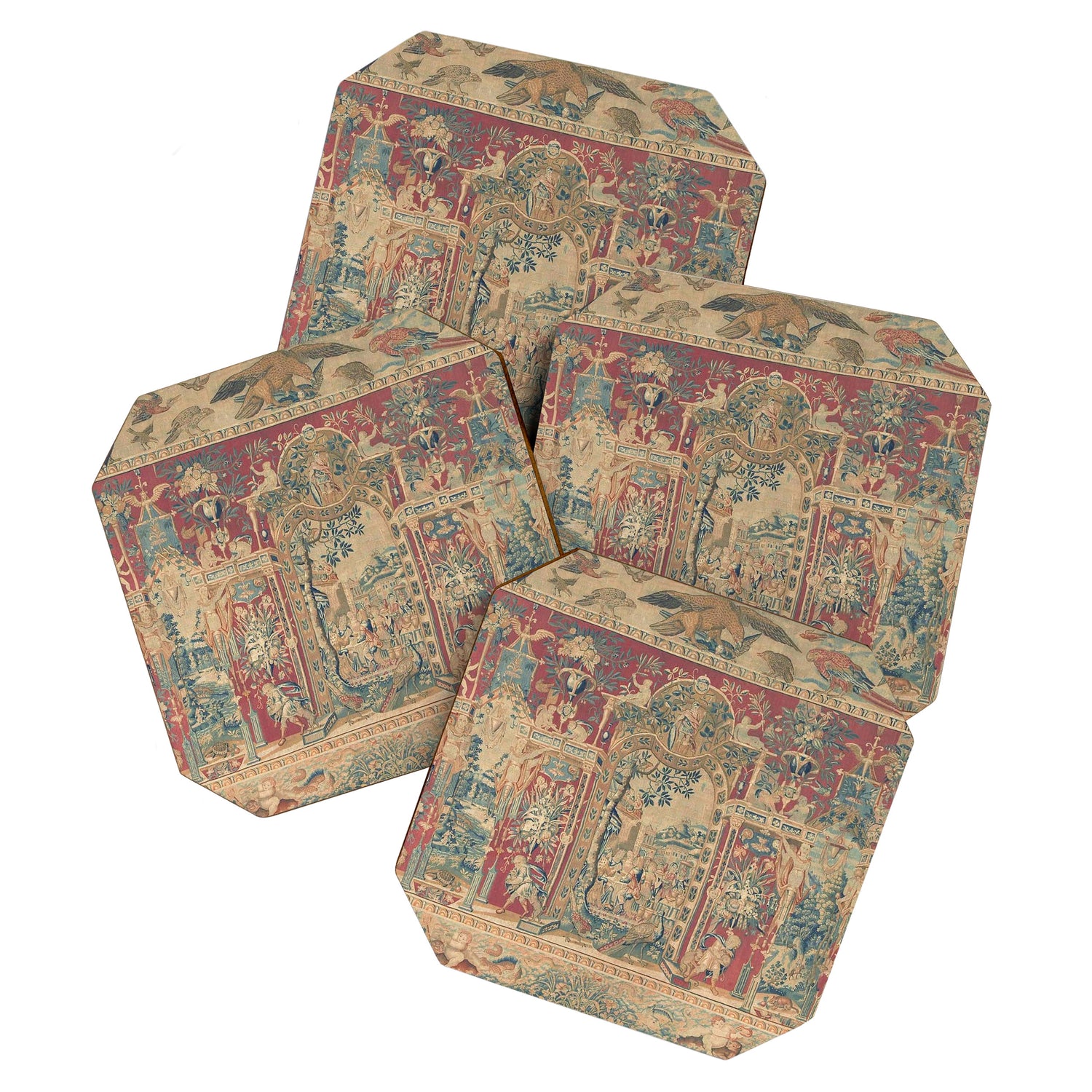 Antique Antwerp Grotesques Tapestry 16th Century  Coaster Gallery Image 1