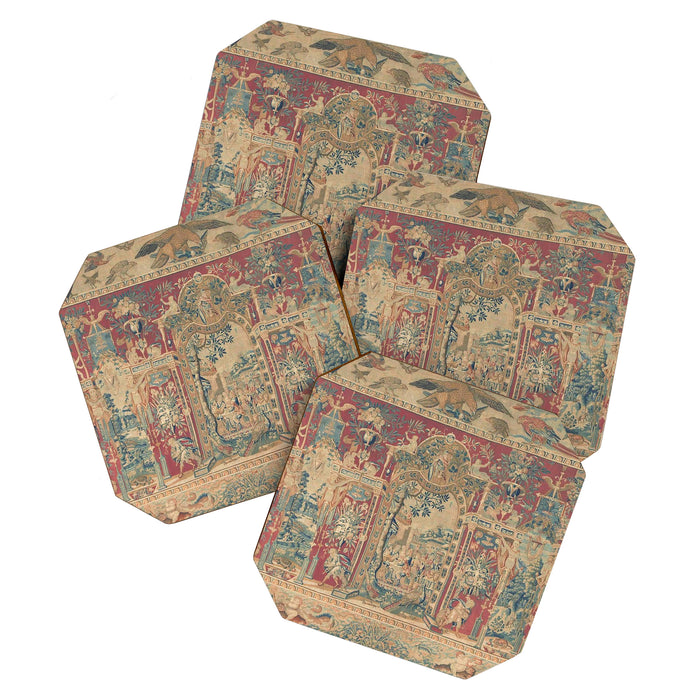 Antique Antwerp Grotesques Tapestry 16th Century  Coaster Gallery Image 1