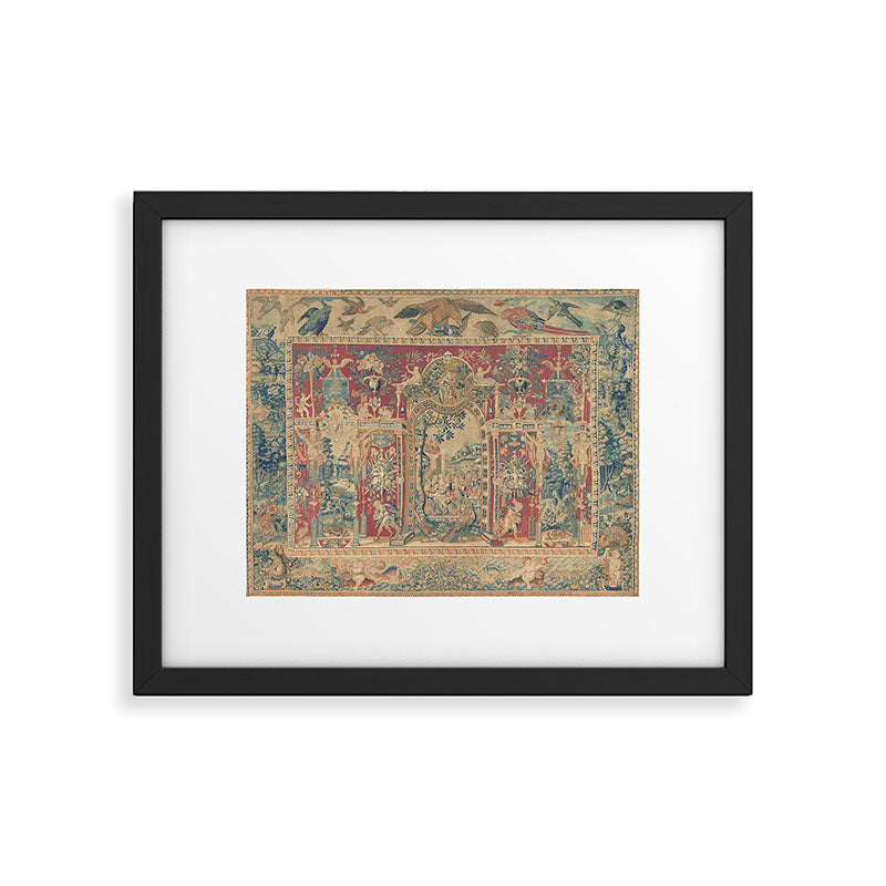 Antique Antwerp Grotesques Tapestry 16th Century  Framed Art Print Gallery Image 5