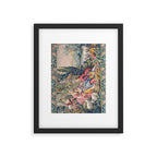 Antique Aubusson French Tapestry Romantic Garden Framed Art Print Gallery Image 5