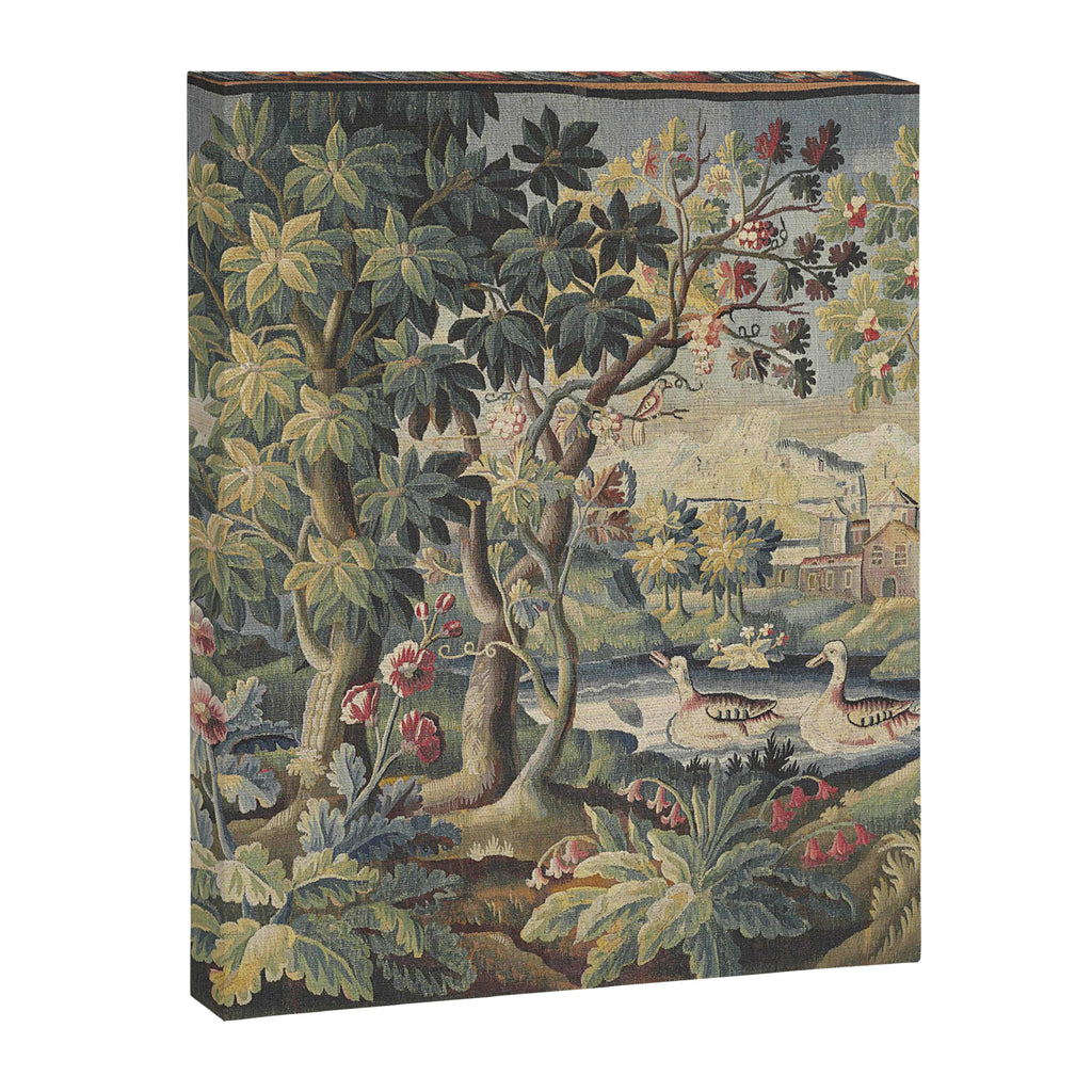 Antique Aubusson French Verdure Tapestry Canvas Print Gallery Image 8