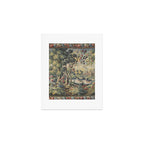 Antique Aubusson French Verdure Tapestry Art Print Gallery Image 1