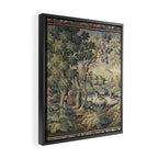Antique Aubusson French Verdure Tapestry Framed Canvas Print Gallery Image 2
