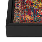 Antique Bakhtiari Oriental Jewel Persian Carpet Framed Canvas Print Gallery Image 3