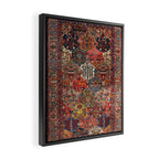 Antique Bakhtiari Oriental Jewel Persian Carpet Framed Canvas Print Gallery Image 2