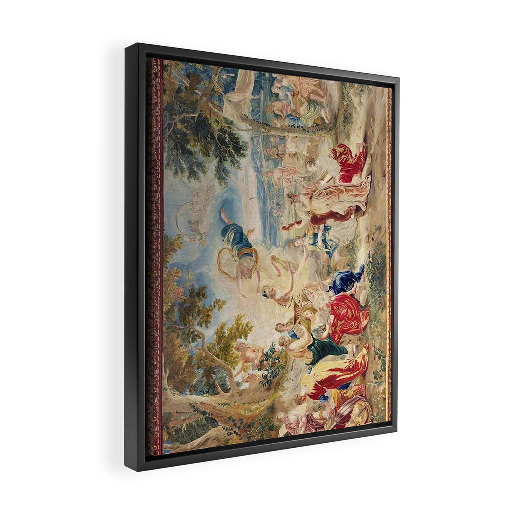 Antique Brussels Tapestry 18th Century The Wedding of Psyche  Framed Canvas Print Gallery Image 2