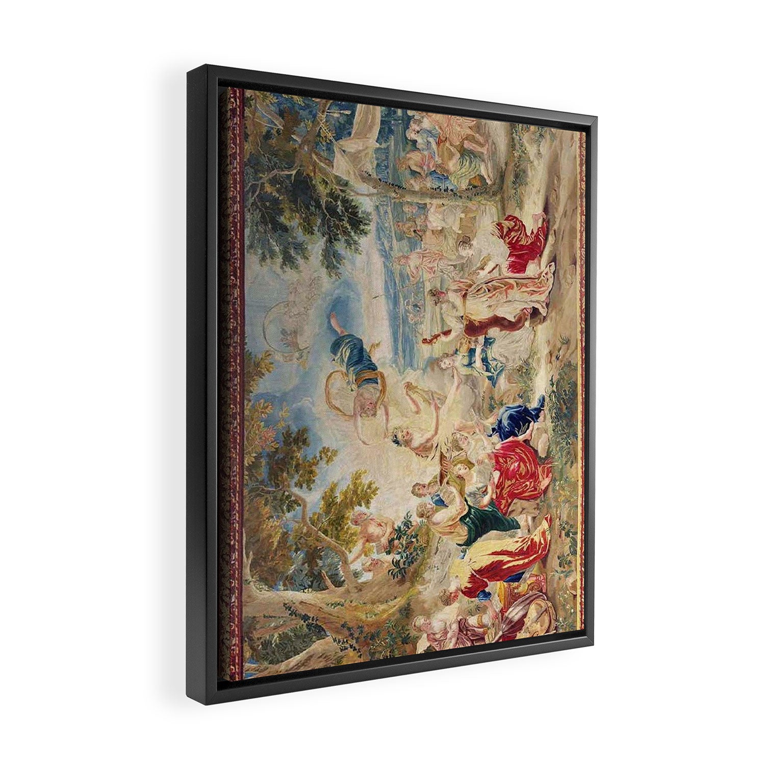 Antique Brussels Tapestry 18th Century The Wedding of Psyche  Framed Canvas Print Gallery Image 2