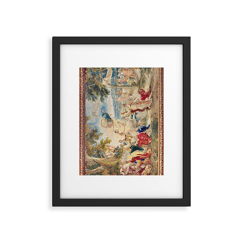 Antique Brussels Tapestry 18th Century The Wedding of Psyche  Framed Art Print Gallery Image 5