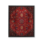 Antique Burgundy Wine Persian Oriental Framed Canvas Print Gallery Image 6