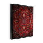 Antique Burgundy Wine Persian Oriental Framed Canvas Print Gallery Image 2