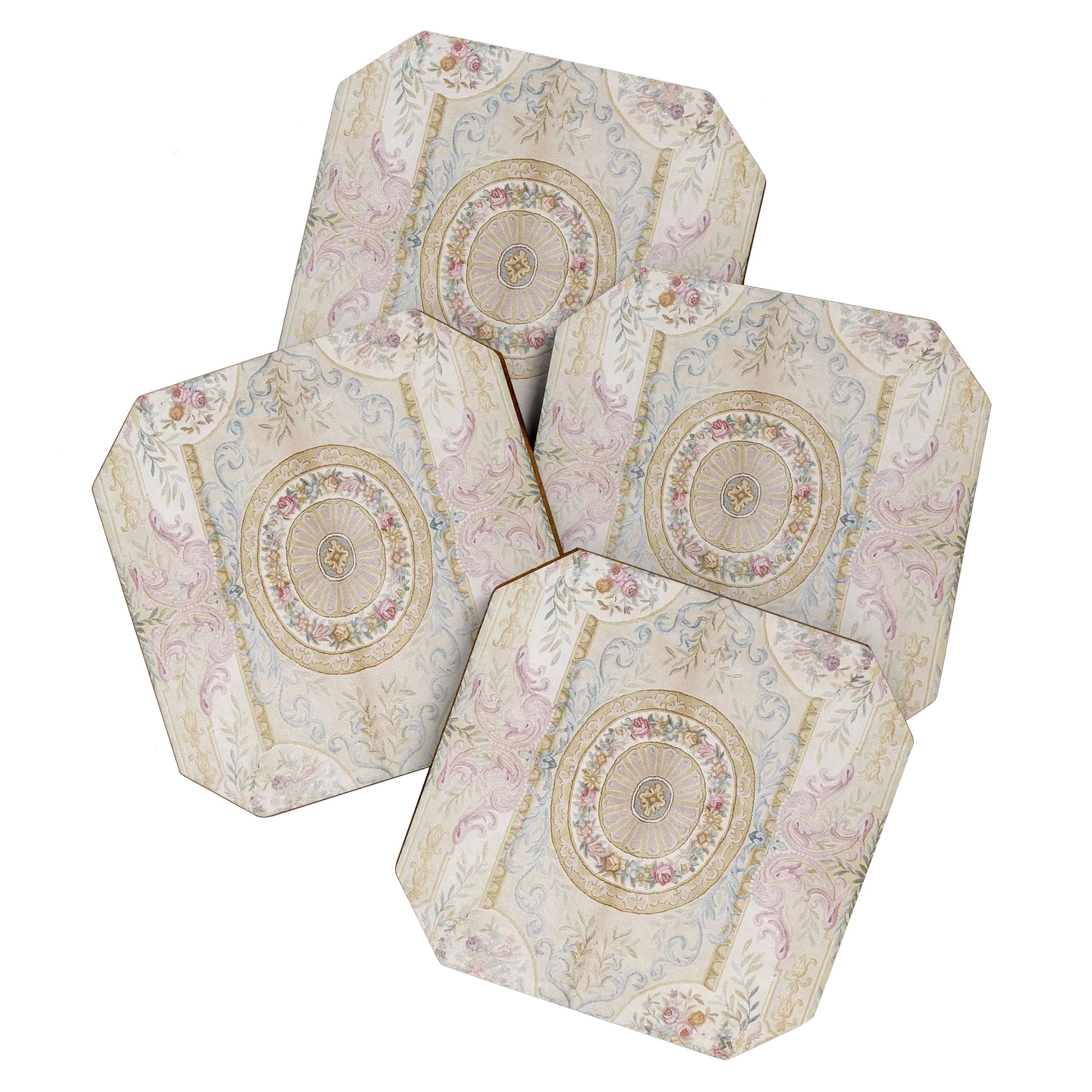 Antique French 17th Century Aubusson Savonnerie Coaster Gallery Image 1