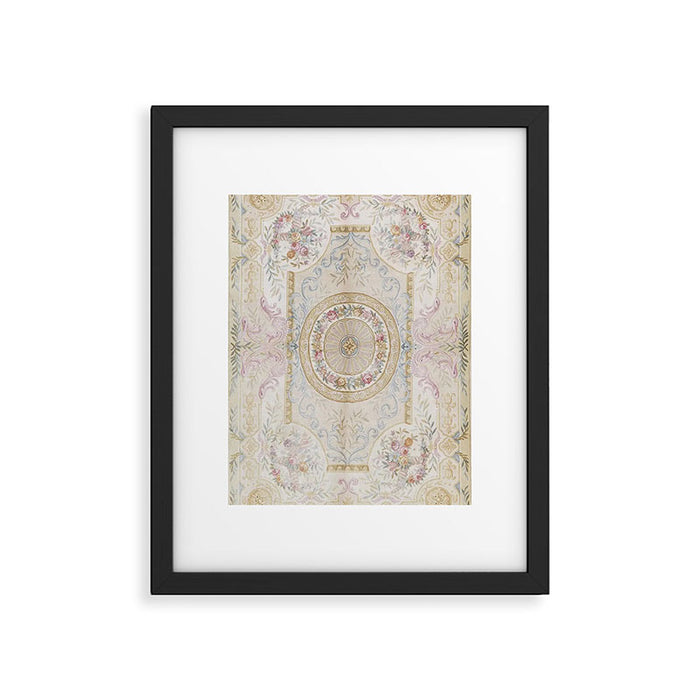 Antique French 17th Century Aubusson Savonnerie Framed Art Print Gallery Image 1