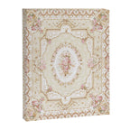 Antique French 19th Century Aubusson Rose Floral Canvas Print Gallery Image 6