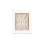 Antique French 19th Century Aubusson Rose Floral Art Print Gallery Image 1